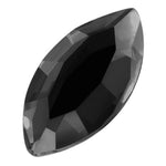 Preciosa 2222HF Jet Hematite Navette Maxima Hot Fix Flat Back Rhinestone