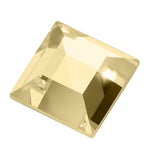 Preciosa 2444 Honey Square Maxima Flat Back Rhinestone (3mm, 4mm, 6mm)