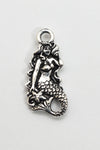 23mm TierraCast Antiqued Silver Mermaid Charm #CK884