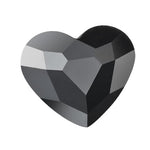 Preciosa 2699 Jet Maxima Heart Flat Back Rhinestone (6mm, 10mm, 14mm)