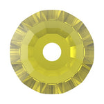 Preciosa 3001 Citrine Viva Lochrosen 12 Facet Sew-On Stone (3mm, 4mm)
