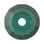Preciosa 3001 Emerald Viva Lochrosen 12 Facet Sew-On Stone (3mm, 4mm)