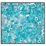 9/0 Teal Lined Crystal 2 Cut Czech Seed Bead (1/2 Kilo) Preciosa #38658