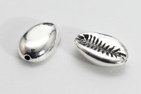 15mm TierraCast Antiqued Silver Cowrie Shell Bead #CK874
