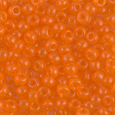 6/0 Transparent Orange Miyuki Seed Bead (250 Gm) #138