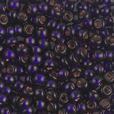 8/0 Dyed Silver Lined Dark Purple Miyuki Seed Bead (250 Gm) #1426