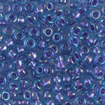 6/0 Sparkling Purple Lined Aqua Luster Miyuki Seed Bead (250 Gm) #1827