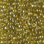 6/0 Transparent Golden Olive Luster Miyuki Seed Bead (250 Gm) #1889