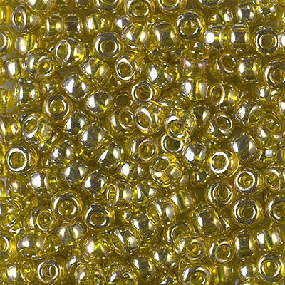 6/0 Transparent Golden Olive Luster Miyuki Seed Bead (250 Gm) #1889