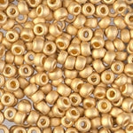 8/0 Matte 24Kt Gold Plated Miyuki Seed Bead (50 Gm) #191F