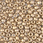 8/0 Matte 24Kt Gold Light Plated Miyuki Seed Bead (50 Gm) #193F