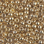 8/0 24Kt Gold Light Plated Miyuki Seed Bead (50 Gm) #193