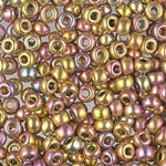 8/0 24Kt Pink Gold Iris Miyuki Seed Bead (50 Gm) #1985