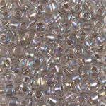 6/0 Taupe Lined Crystal AB Miyuki Seed Bead (250 Gm) #2195