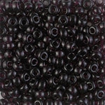 6/0 Transparent Extra Dark Smoky Amethyst Miyuki Seed Bead (250 Gm) #2402