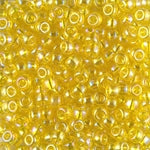 6/0 Transparent Yellow AB Miyuki Seed Bead (250 Gm) #252