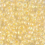 8/0 Light Yellow Lined Crystal AB Miyuki Seed Bead (250 Gm) #273