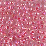 8/0 Dark Coral Lined Crystal AB Miyuki Seed Bead (250 Gm) #276