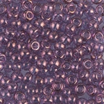 8/0 Amethyst Gold Luster Miyuki Seed Bead (250 Gm) #312