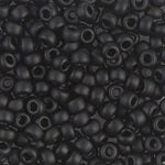 15/0 Matte Black Miyuki Seed Bead (250 Gm) #401F