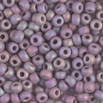 8/0 Matte Opaque Mauve AB Miyuki Seed Bead (250 Gm) #410FR