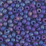 8/0 Matte Opaque Cobalt AB Miyuki Seed Bead (250 Gm) #414FR