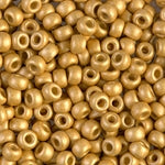 8/0 Duracoat Galvanized Matte Gold Miyuki Seed Bead (250 Gm) #4202F