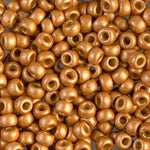 8/0 Duracoat Galvanized Matte Yellow Gold Miyuki Seed Bead (250 Gm) #4203F