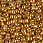 8/0 Duracoat Galvanized Yellow Gold Miyuki Seed Bead (250 Gm) #4203