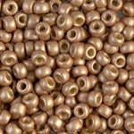 8/0 Duracoat Galvanized Matte Champagne Miyuki Seed Bead (250 Gm) #4204F