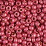 8/0 Duracoat Galvanized Matte Light Cranberry Miyuki Seed Bead (250 Gm) #4211F