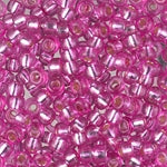 8/0 Duracoat Silver Lined Dyed Pink Parfait Miyuki Seed Bead (250 Gm) #4267