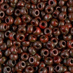 8/0 Opaque Red Picasso Miyuki Seed Bead (250 Gm) #4513