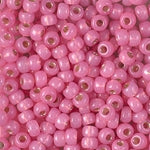 8/0 Dyed Rose Silver Lined Alabaster Miyuki Seed Bead (250 Gm) #556