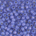 8/0 Dyed Violet Silver Lined Alabaster Miyuki Seed Bead (20 Gm, 500 Gm) #JDP008