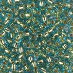 8/0 24Kt Gold Lined Light Aqua Miyuki Seed Bead (100 Gm) #953