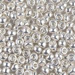 8/0 Bright Sterling Plated Miyuki Seed Bead (10 Gm, 100 Gm) #JFP013