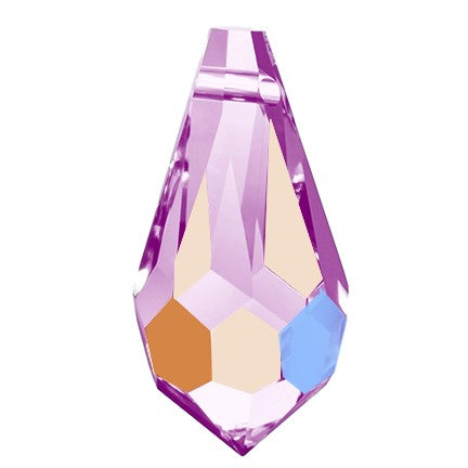 Preciosa 6360 Light Amethyst AB Drop Pendant (18mm)