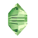 Preciosa 6400 Peridot Flat Bicone Spacer Bead (3mm x 5mm)