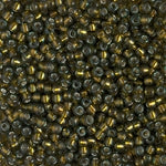 8/0 Dyed Silver Lined Golden Olive Miyuki Seed Bead (250 Gm) #1421