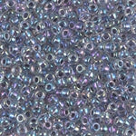 8/0 Light Amethyst Lined Crystal AB Miyuki Seed Bead (250 Gm) #286