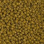 8/0 Duracoat Dyed Opaque Spanish Olive Miyuki Seed Bead (250 Gm) #4491