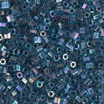 8/0 Blue Lined Aqua AB Miyuki Cut Seed Bead (250 Gm) #339