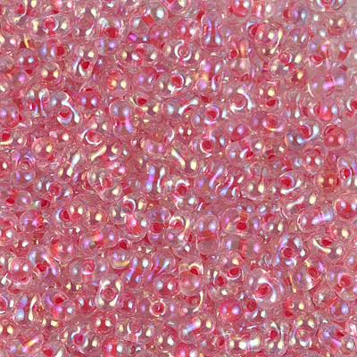 Dark Coral Lined Crystal AB Miyuki Berry Bead (125 Gm) #276