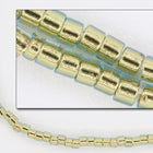 DB2522- 11/0 24 Kt. Gold Lined Light Aqua Miyuki Delica Beads (50 Gm, 250 Gm)