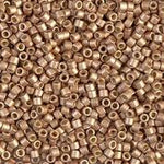 DB1834F- 10/0 Duracoat Galvanized Matte Champagne Miyuki Delica Beads (10 Gm, 50 Gm, 250 Gm)