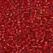 Silver Lined Red 11/0 Delica Beads db602 (7.2 Grams) - Off the Beaded Path