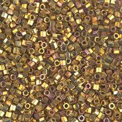 Gold glass beads, Miyuki Delica Beads, D