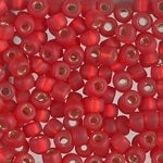 5/0 Matte Silver Lined Red Orange Miyuki Seed Bead (250 Gm) #140S/F