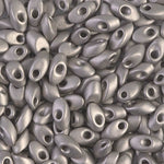 7mm Matte Nickel Plated Miyuki Long Magatama Bead (50 Gm) #190F